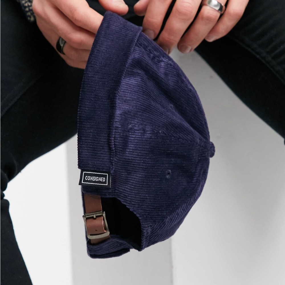 Corduroy Docker Hat (Navy)